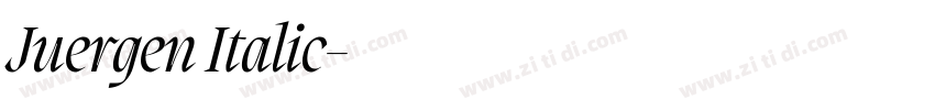 Juergen Italic字体转换 Juergen Italic字体转换